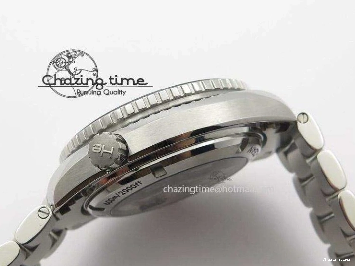 0119 Planet Ocean GMT 42mm V6F Best Edition Black Dial Silver Markers On SS Bracelet A Casual 8273